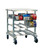 New Age 1237 35"H Mobile Can Storage Rack with Poly Top for (54) #10 Cans or (72) #5 Cans