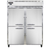 Continental Refrigerator 2FENSAPTHD 57" W Two-Section Solid Door Pass-Thru Extra-Wide Freezer - 220 Volts