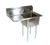 John Boos E1S8-15-14L15 24" - 35" 18-Gauge Stainless Steel One Compartment E-Series Sink With Left-Hand Drainboard 14" Deep