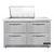 Continental Refrigerator D48N12M-FB-D 48" W Two-Section Four Drawer Designer Line Mighty Top Sandwich Unit