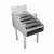 Glastender LDA-36D, 36"W x 29"D, Stainless Steel, Double Speed Rail