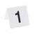 Cal-Mil 227 Number Tent 3" W White Plastic Number Tent