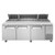 Turbo Air TPR-93SD-N 93.38" W Three-Section Three Door Three Door Super Deluxe Pizza Prep Table
