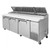 Turbo Air TPR-93SD-N 93.38" W Three-Section Three Door Three Door Super Deluxe Pizza Prep Table