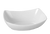 CAC China MX-RT14 72 Oz. Super White Porcelain Rectangular Catering Collection Bowl (6 Each Per Case)