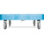 Carlisle C223614 Opticlean Glass Rack Dolly 350 Lb. Capacity Polypropylene Blue