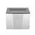 Atosa YRM0450A-161 30.75" W Stainless Steel Air-Cooled Half Size and Half Dice Cubes Ice Machine - 115 Volts