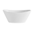 CAC China F-OV6 6.5 Oz. Super White Porcelain Oval Sushia Fruit Bowl (3 Dozen Per Case)