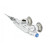 T&S Brass B-0346-LN Pantry Faucet double swivel outlet wall-mount 3-3/8"