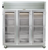 Traulsen Rht332W-Hhg 86.13" W Three-Section Glass Door Reach-In Spec-Line Refrigerator