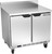 Beverage Air WTF36AHC-FIP 36"W Two Door Stainless Steel Worktop Freezer With 4" Foamed-In Place Backsplash