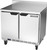 Beverage Air WTF36AHC-FIP 36"W Two Door Stainless Steel Worktop Freezer With 4" Foamed-In Place Backsplash