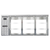 Continental Refrigerator BB79NSSGDPT 79"W Glass Door Refrigerated Back Bar Cooler