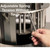Lakeside 8308 Easy-Glide 8.13" Dia. Round Stainless Steel 3-Tube Open Heated Mobile Dish Dispenser