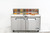 Migali C-SP60-16-HC 60.2" W Two-Section Two Door Competitor Series Refrigerated Counter/Sandwich Prep Table