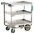 Lakeside 522 34.5" H 700 Lbs. Stainless Steel Solid 3-Shelf Utility Cart