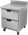 Beverage Air WTFD27AHC-2-FIP 27"W Two Drawer Stainless Steel Worktop Freezer With 4" Foamed-In Place Backsplash