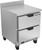 Beverage Air WTFD27AHC-2-FIP 27"W Two Drawer Stainless Steel Worktop Freezer With 4" Foamed-In Place Backsplash