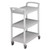 Cambro BC331KD480 32.88" W x 38" H Speckled Gray Service Cart Open Design (3) Shelves
