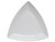 Tuxton CWZ-1248 Ceramic Cranberry Triangular Plate (6 Each Per Case)