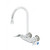 T&S Brass B-0346 Faucet splash mounted 3-3/8" O.C swivel gooseneck 10-1/4"H from center of faucet to top