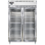 Continental Refrigerator D2RNSSGD 52" W Two-Section Glass Door Reach-In Designer Line Refrigerator