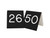 Cal-Mil 269B-2 3" W Black and White Plastic Engraved Number Tent Set