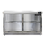 Continental Refrigerator SW48NGD-FB 48"W Two-Section Glass Door Work Top Display Refrigerator