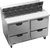Beverage Air SPED48HC-12-4 48" W Two-Section Four Drawer Sandwich Top Refrigerated Counter