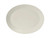 Tuxton AMU-022 Ceramic Pearl White Oval Platter (1 Dozen)