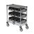 Metro CR1430CC Condiment Cart 33 3/4" Stainless Steel with Removable Bins