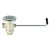 T&S Brass B-3950 3-1/2" Waste Drain Valve, Twist Handle Adapter (Replaces B-3912 & B-3916)