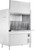 Hobart PW20N-BAS-2 58.26" W Stainless Steel Front Loading Pot Pan Utensil Washer - 480 Volts