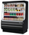 Turbo Air TOM-50MW(B)-N 50.88" W Stainless Steel Mid-Height Vertical Open Display Merchandiser - 115 Volts