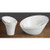 Winco WDP003-205 5" 8 Oz. Porcelain Creamy White Round Snack Cup (24 Each Per Case)