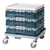 Cambro BR414414 Camrack Base Rack With Soft Gray Extender Full Size 19-3/4" x 19-3/4" 4-7/8" - 5 Cases