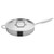 Winco TGET-6 12.5" 6 Qt. Stainless steel and Aluminum Tri-Gen Induction-Ready Saute Pan