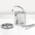 Winco ICB-60 Ice Bucket 60 oz Stainless Steel Double Wall Ice Bucket with Cover