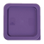 Winco PECC-24P 2 Qt. Purple Square Polyethylene Container Cover