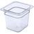 Carlisle 3068507 2.5 Qt. 1/6 Size Pan PolyCarbonate Clear Storplus Food Pan