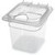 Carlisle 3068507 2.5 Qt. 1/6 Size Pan PolyCarbonate Clear Storplus Food Pan