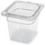 Carlisle 3068507 2.5 Qt. 1/6 Size Pan PolyCarbonate Clear Storplus Food Pan