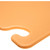 San Jamar CB182412BR 18" x 24" x 1/2" Brown Co-Polymer Cut-N-Carry Cutting Board