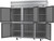 Beverage Air HR3HC-1HS 78" W Three-Section Solid Door Reach-In Horizon Series Refrigerator