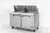 Migali C-SP60-24BT-HC 60.2" W Two Section Two Door Competitor Series Refrigerated Counter/Big Top Sandwich Prep Table
