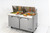 Migali C-SP60-24BT-HC 60.2" W Two Section Two Door Competitor Series Refrigerated Counter/Big Top Sandwich Prep Table