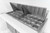 Migali C-SP60-24BT-HC 60.2" W Two Section Two Door Competitor Series Refrigerated Counter/Big Top Sandwich Prep Table