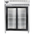 Continental Refrigerator D2RESNSSSGD 57" W Two-Section Glass Door Reach-In Designer Line Wide Refrigerator