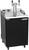 Beverage Air DZ24HC-1-B 24" Black Dual Zone Wine & Beer Draft Cooler / Dispenser - 115V