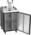 Beverage Air DZ24HC-1-B 24" Black Dual Zone Wine & Beer Draft Cooler / Dispenser - 115V